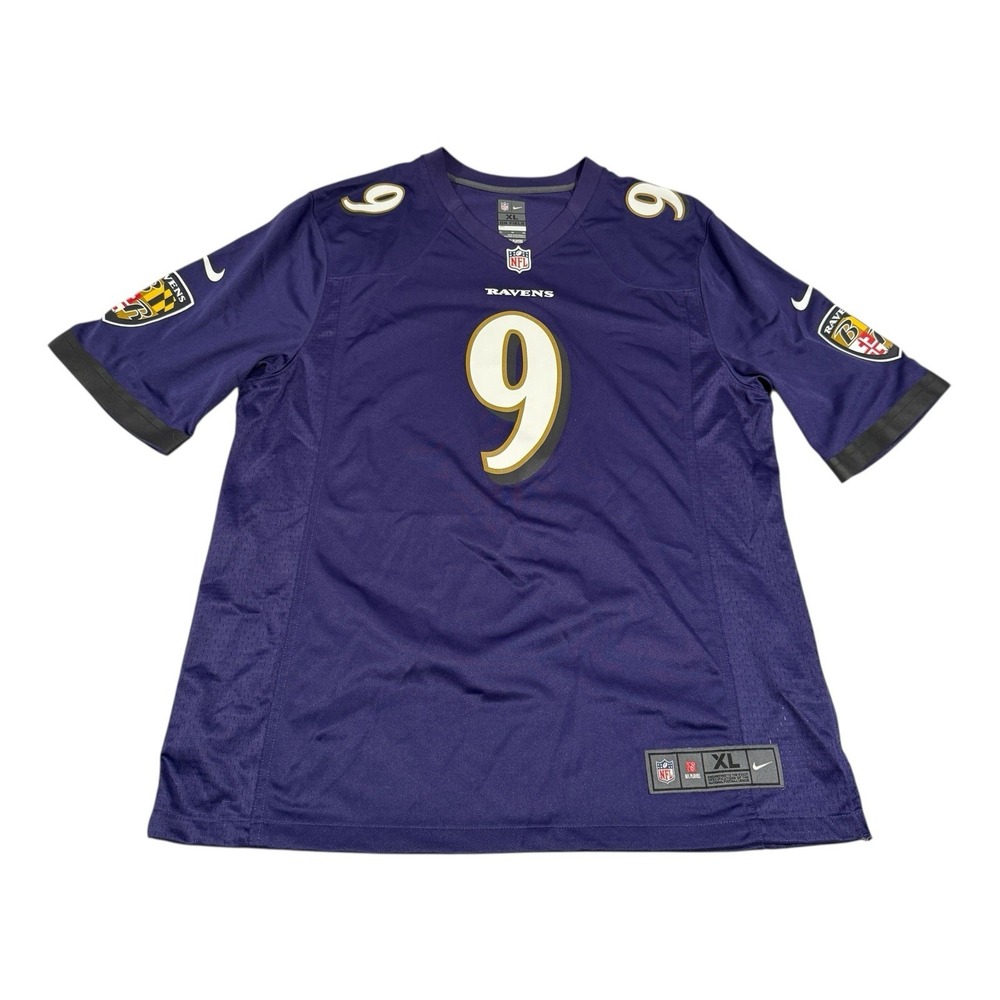 Justin Tucker Baltimore Ravens NFL Home Jersey Men's XL Nike On-Field ECUโ